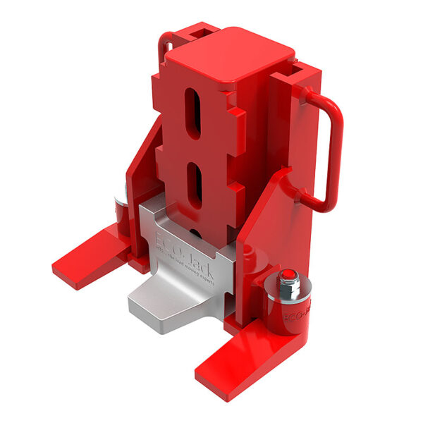 ECO-Jack® EJ150-3XR: red/silver industrial lifting jack with handles, wide base, and central lift mechanism.