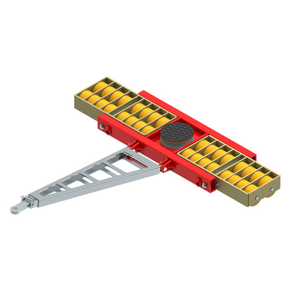 The ECO-Skate® BIG88LS features red and yellow rollers and a silver handle for moving heavy loads.