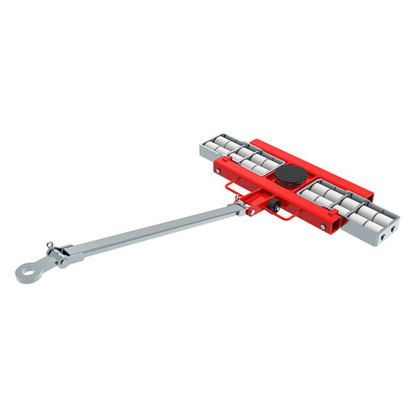 The ECO-Skate® IDEAL iN200LS features a red frame, white rollers, and a long metal handle for easy maneuvering.