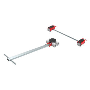 The ECO-Skate® IDEAL iN40LS is a metal and plastic moving tool set with wheels, adjustable bars, and red accents.