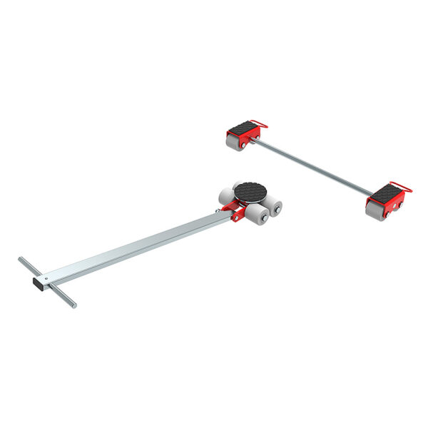 The ECO-Skate® IDEAL iN40LS is a metal and plastic moving tool set with wheels, adjustable bars, and red accents.